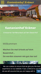 Mobile Screenshot of kastanienhof-kraemer.de